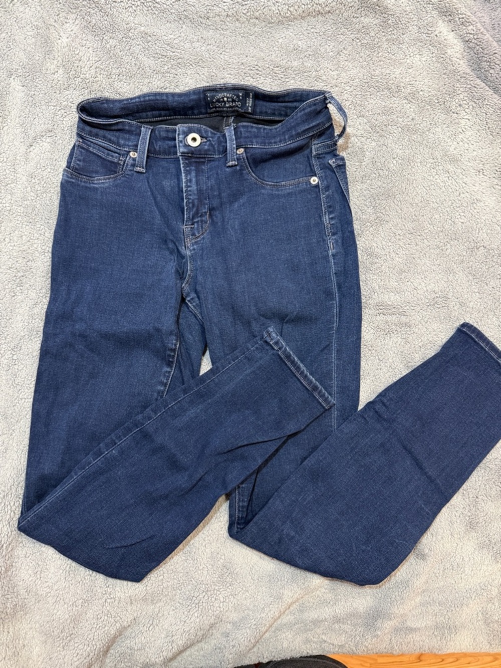 Lucky Brand Indigo Skinny Jeans - Deep Blue Wash